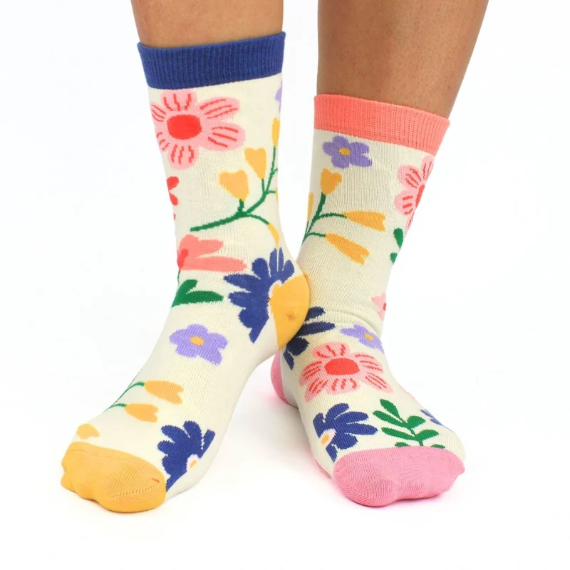 Just for you Blumen Oddsocks Socken in 37-42 im 6er Set