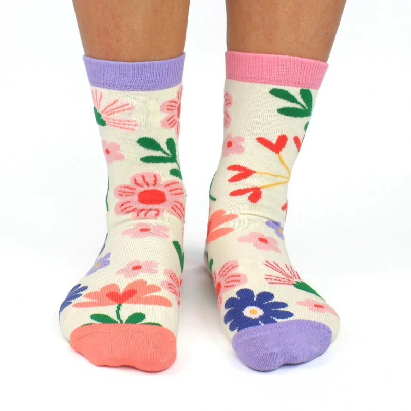 Just for you Blumen Oddsocks Socken in 37-42 im 6er Set