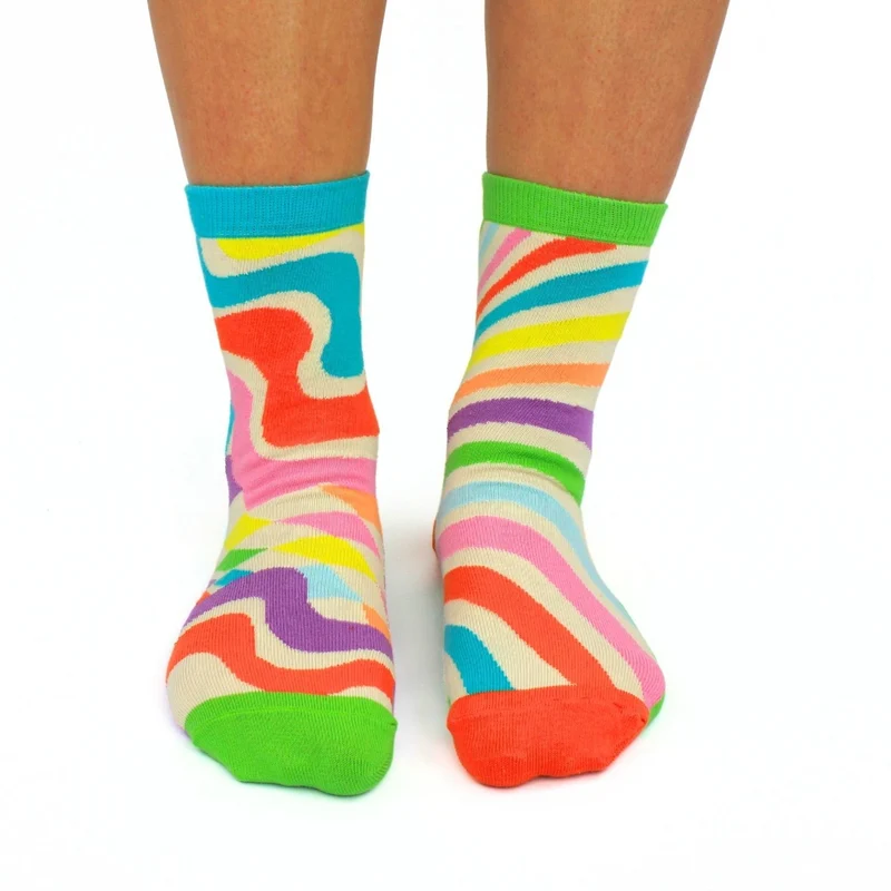 Stay Groovy Disco Oddsocks Socken in 37-42 im 6er Set