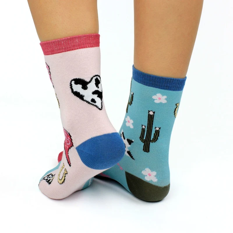 Pferde Mädchen Oddsocks Socken in 30,5-38,5 im 6er Set