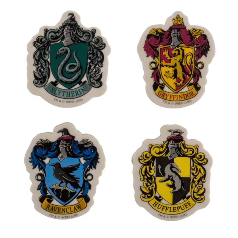 Harry Potter Hogwarts Häuserwappen Radiergummi Fanartikel im 4er Set