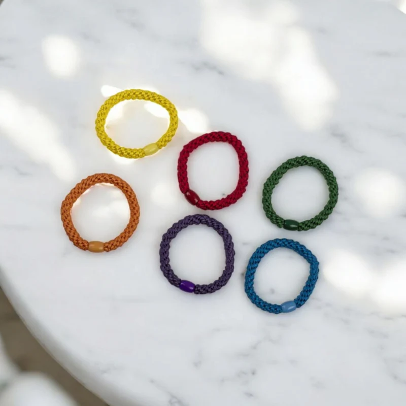 Regenbogen Armband LGBTQ Pride Rainbow Haarbänder im 6er Set