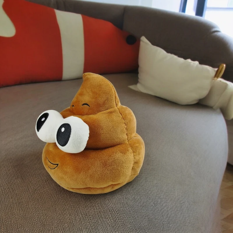 Emoticon Kackhaufen Kissen Poo Dekokissen Scheißhaufen Plüschtier