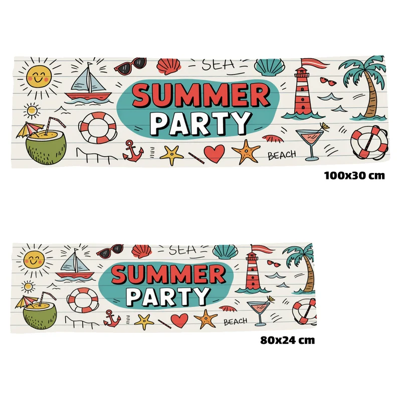 Sommer Doodles SUMMER PARTY Eishandtuch