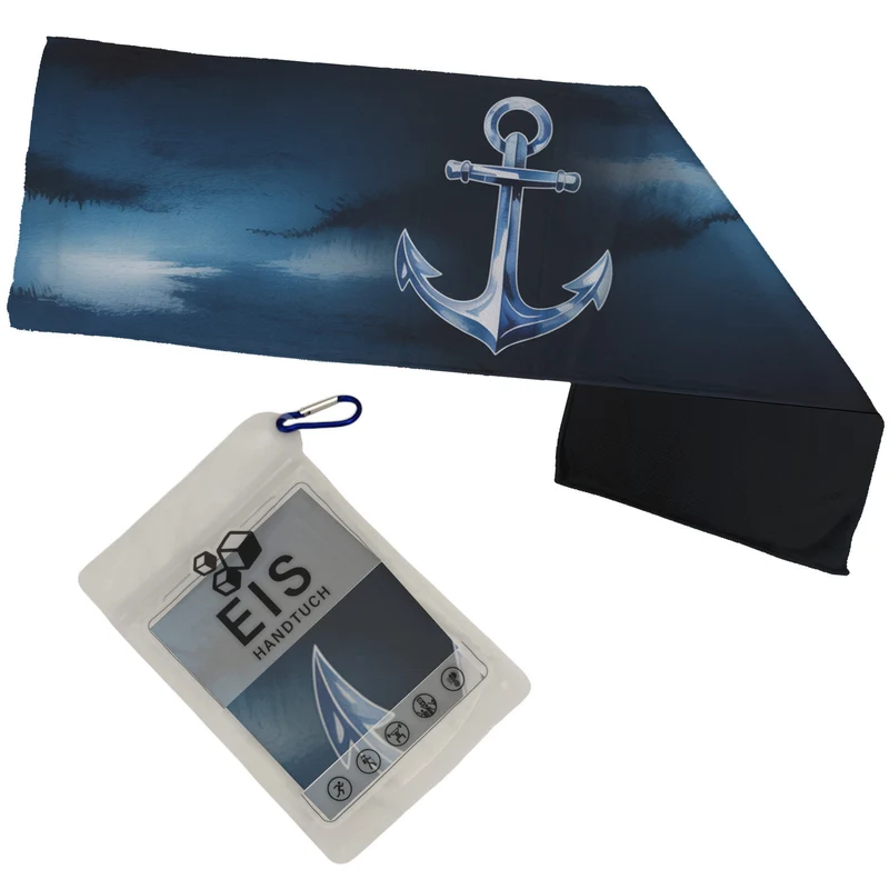 Anker im Aquarellstil Eishandtuch für Maritim Fans