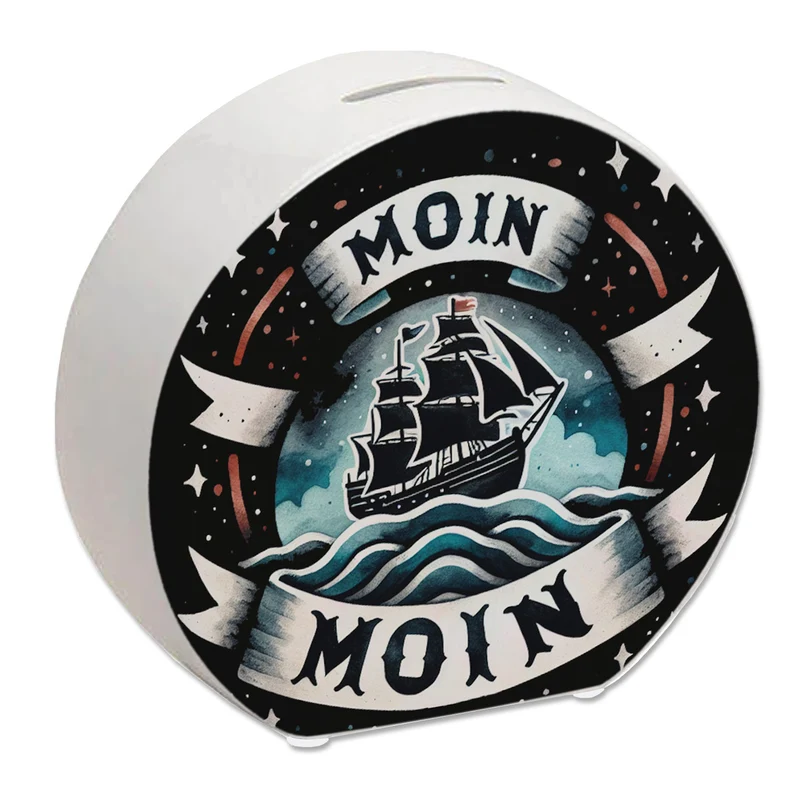 Segelschiff Moin Moin Spardose