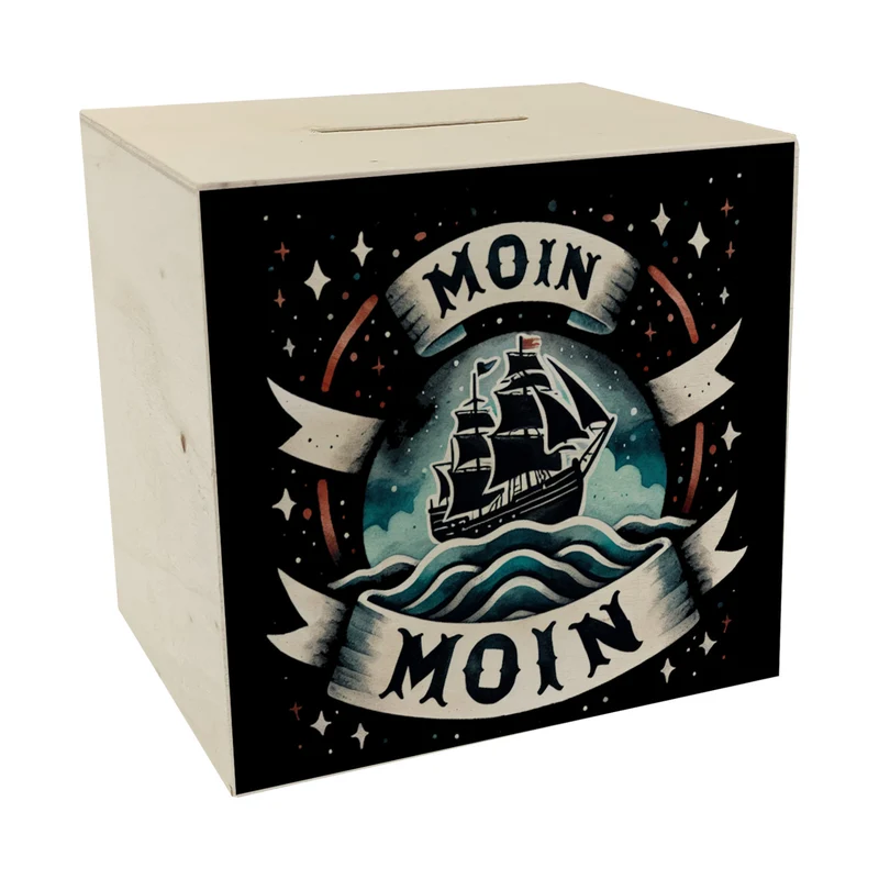 Segelschiff Moin Moin Spardose