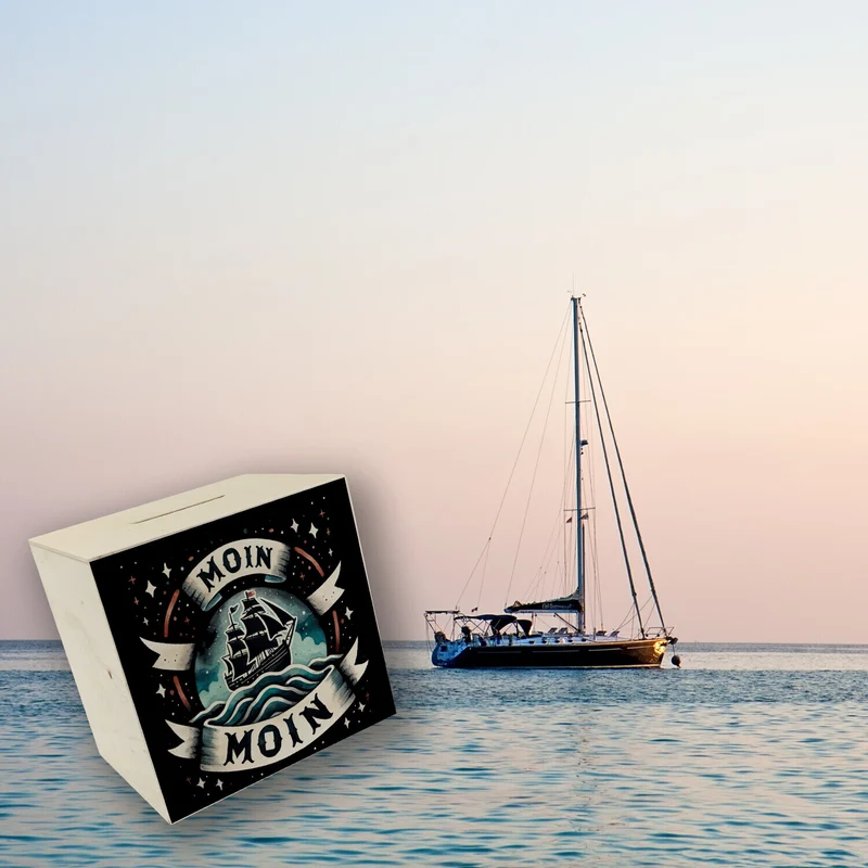 Segelschiff Moin Moin Spardose