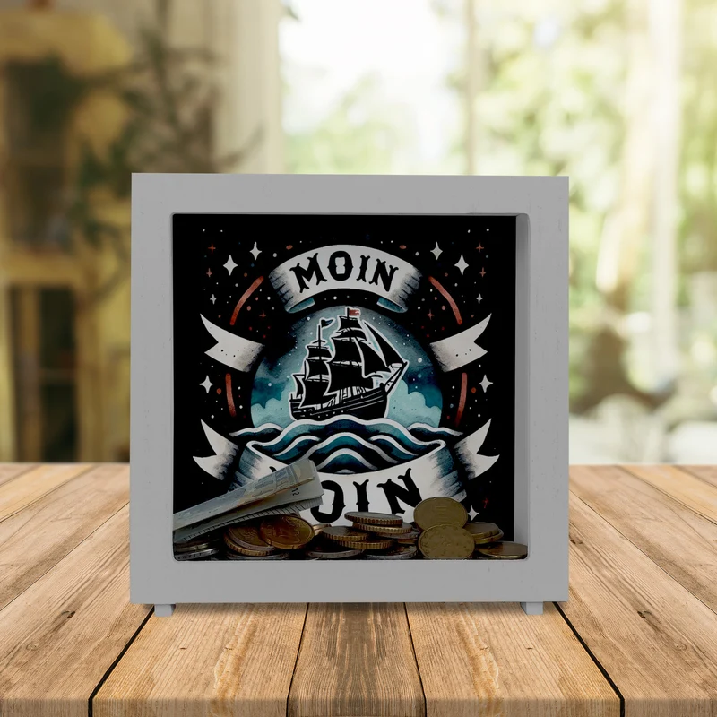 Segelschiff Moin Moin Spardose