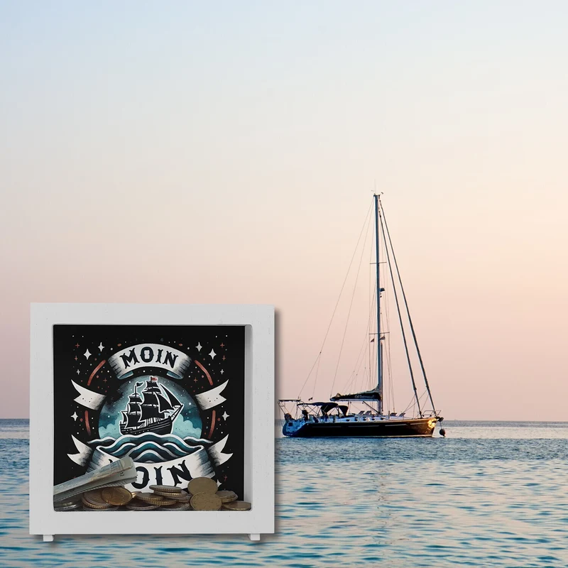 Segelschiff Moin Moin Spardose