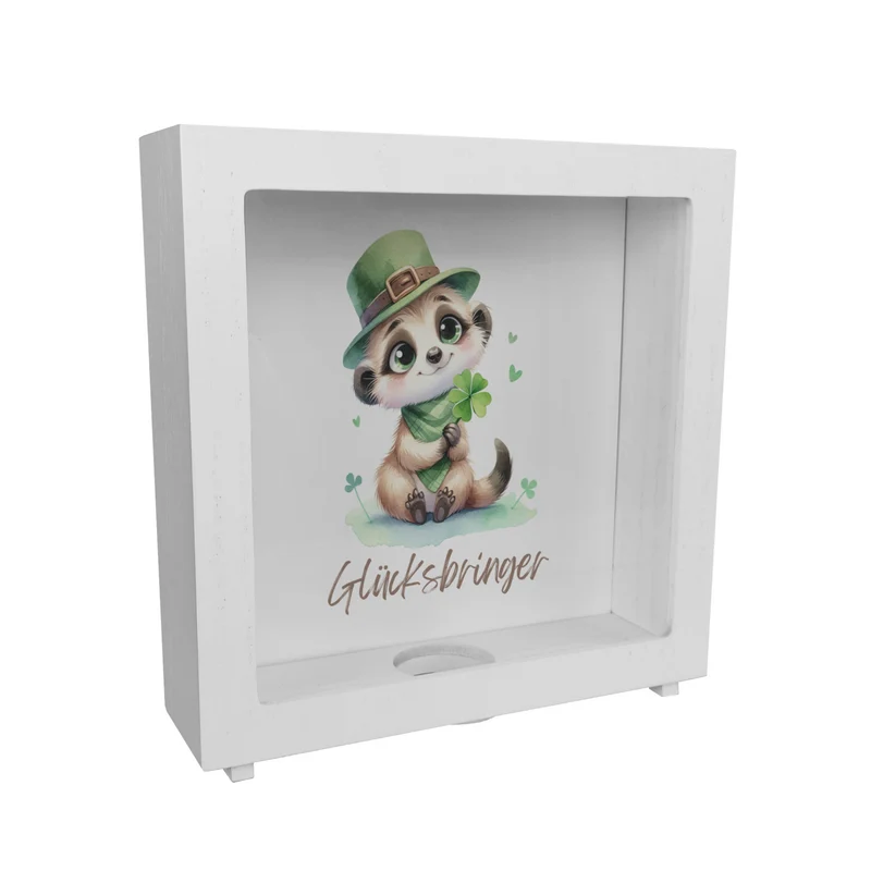 Erdmännchen Glücksbringer Spardose