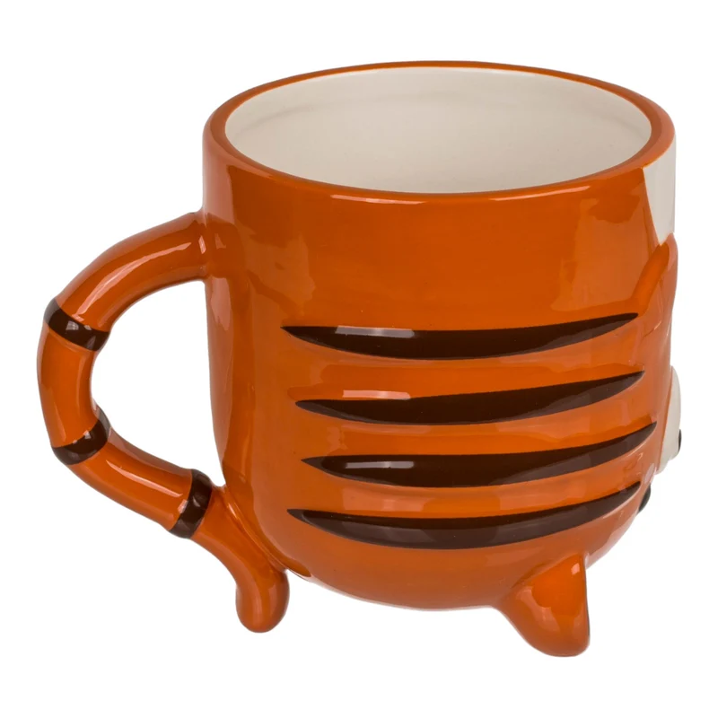Tiger kopfüber Kaffeebecher Tigertasse aus Keramik