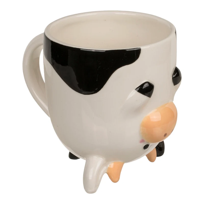 Kuh kopfüber Kaffeebecher Kuhtasse aus Keramik