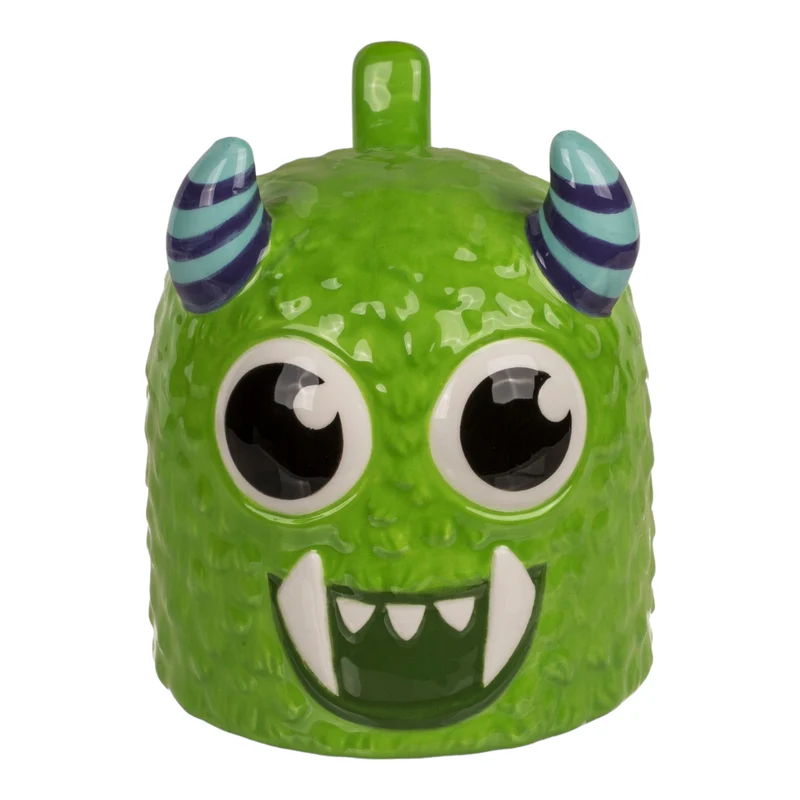 Grünes Monster kopfüber Kaffeebecher Kindertasse aus Keramik