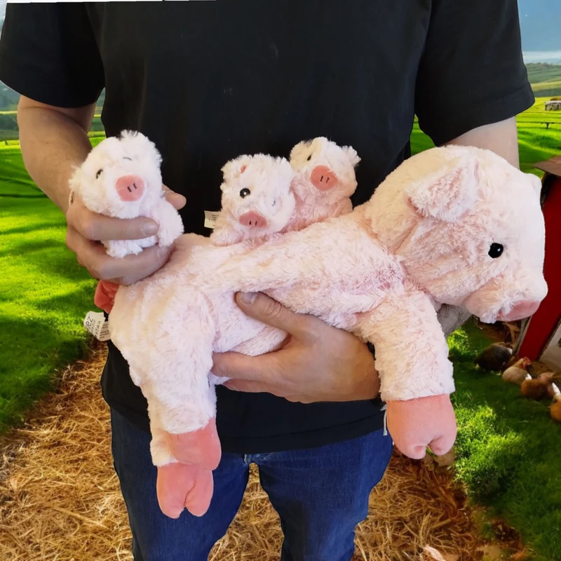 Schweine-Mama mit Babys Kuscheltier Noxxiez Ferkel Stofftier