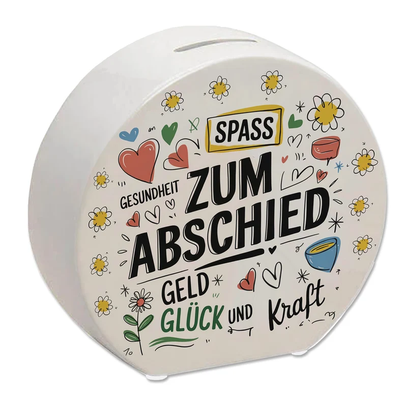 Wünsche Zum Abschied Spardose für Kollegen und Freunde