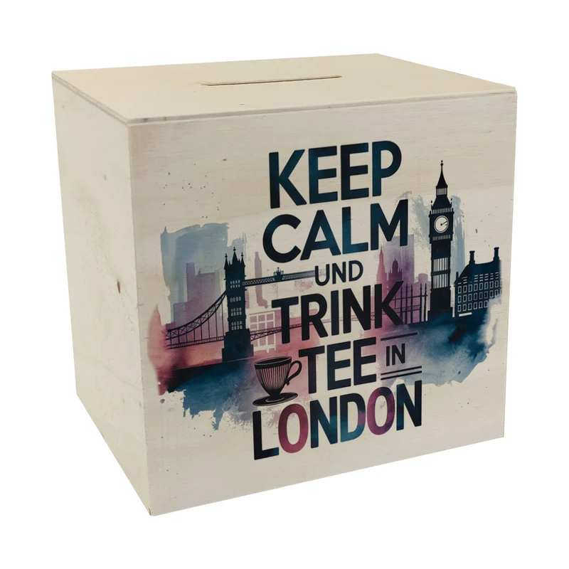 KEEP CALM UND TRINK TEE Spardose London