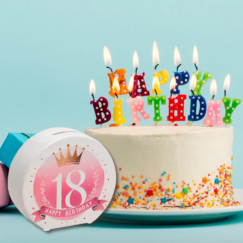 Happy Birthday 18 Krone Spardose