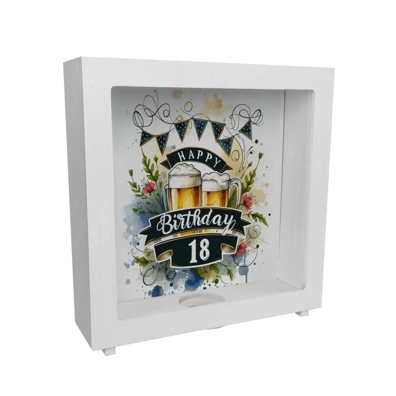 Happy Birthday 18 Bierkrug Spardose