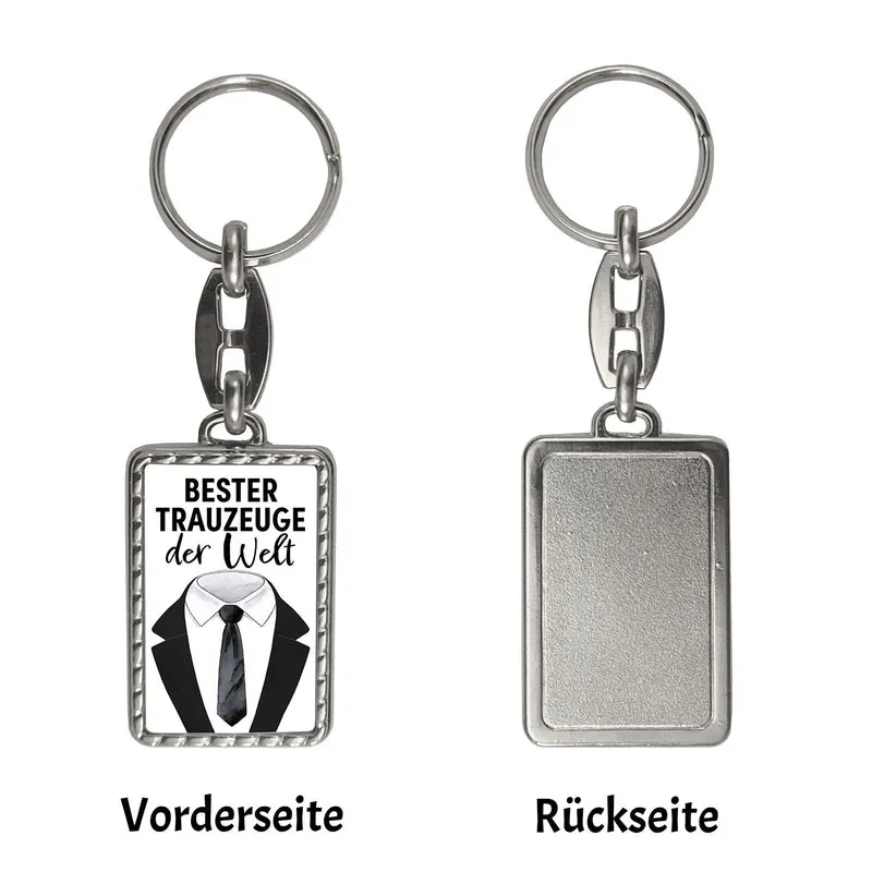 Trauzeuge Schlüsselanhänger mit Spruch Bester Trauzeuge der Welt