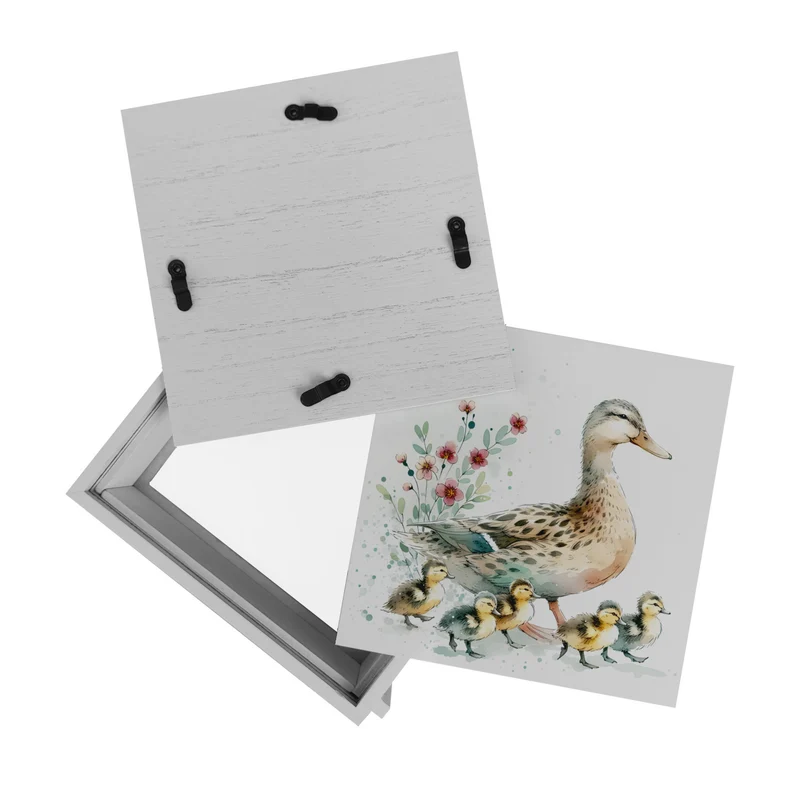 Ente mit Küken Spardose