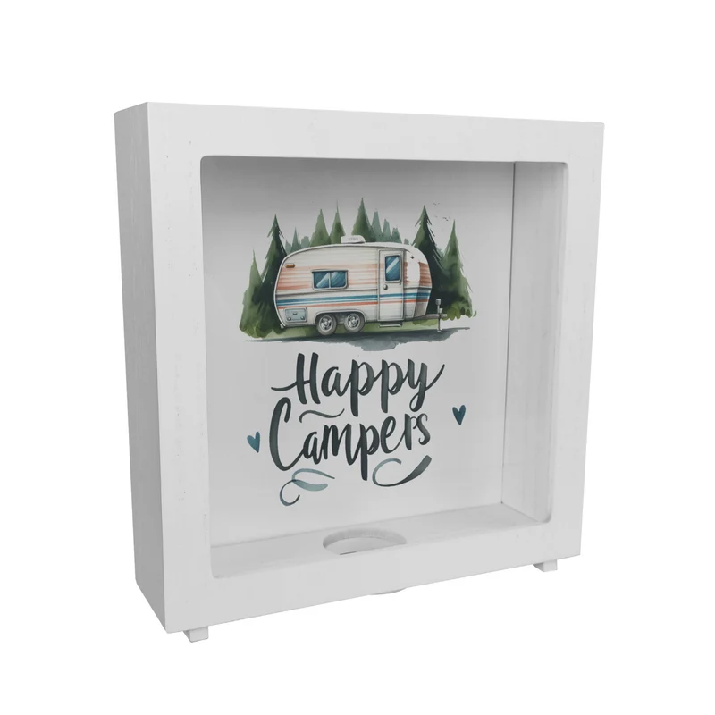 Happy Campers Wohnwagen Spardose