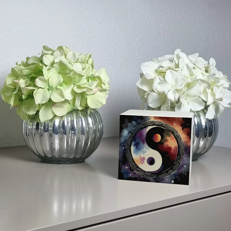 Yin und Yang Aquarell Spardose