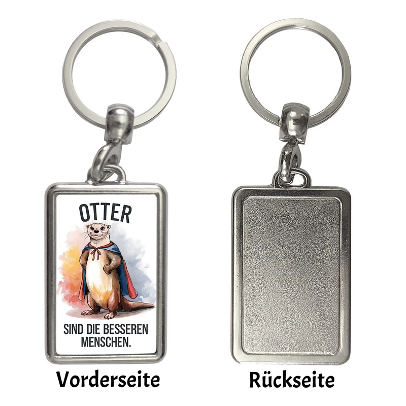 Superhelden Otter Bessere Menschen Schlüsselanhänger
