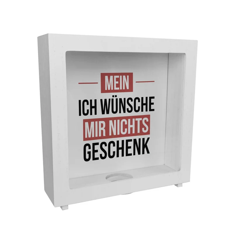 Mein ICH WÜNSCHE MIR NICHTS Spardose