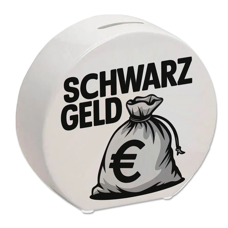 Euro-Sack SCHWARZ GELD Spardose