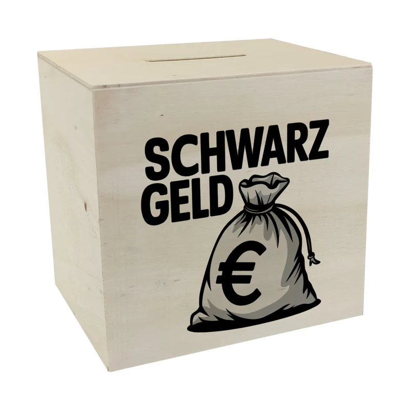 Euro-Sack SCHWARZ GELD Spardose