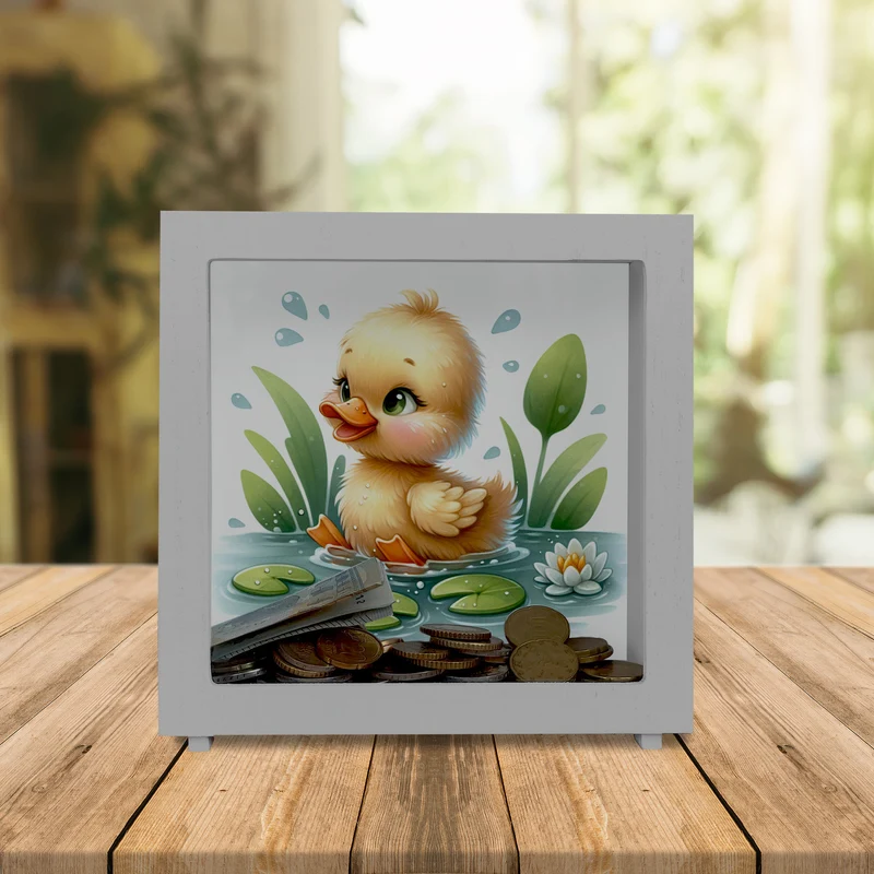 Planschente Ente Spardose