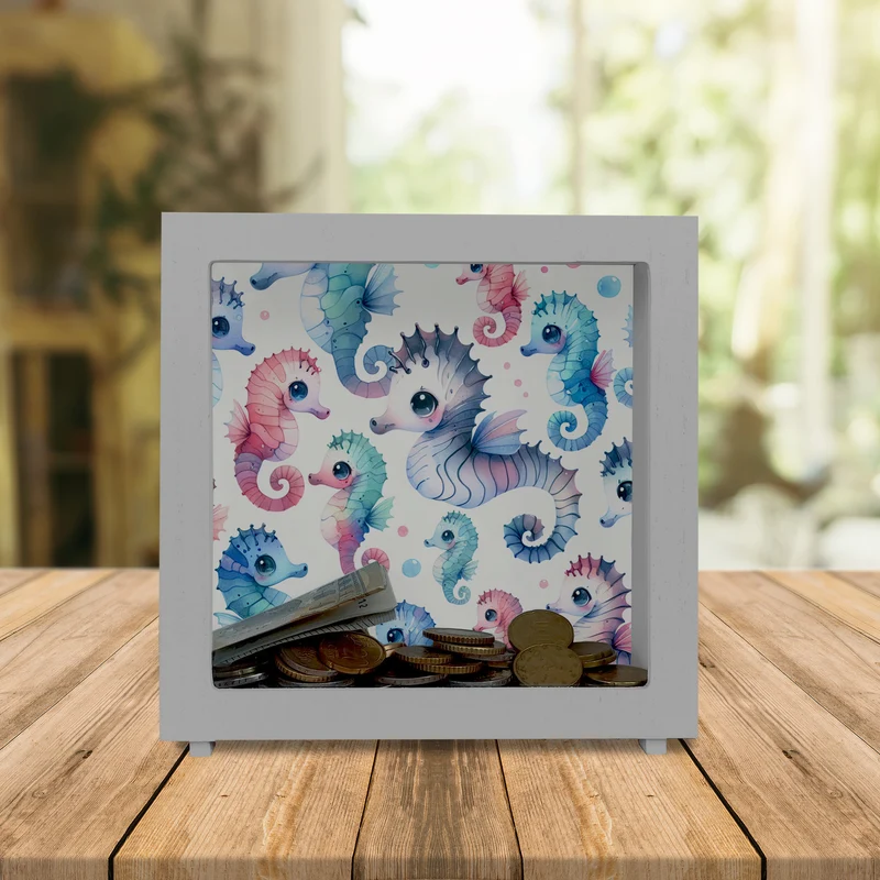 Seepferdchen Aquarell Spardose