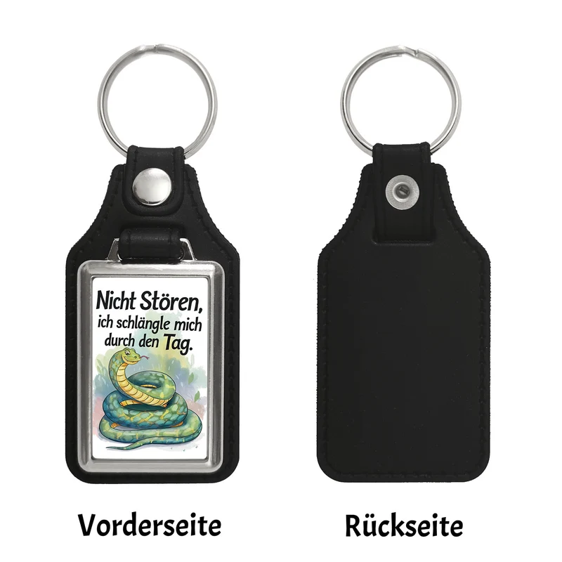 Schlange Nicht stören, ich schlängle mich durch den Tag Schlüsselanhänger
