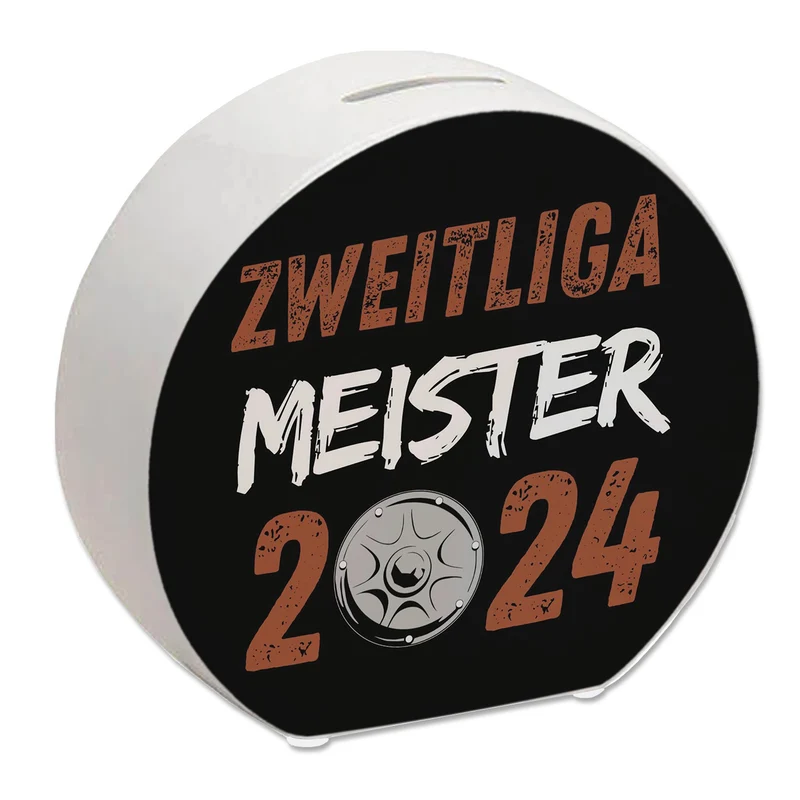 St. Pauli Meisterschale Spardose mit Spruch Zweitliga Meister 2024