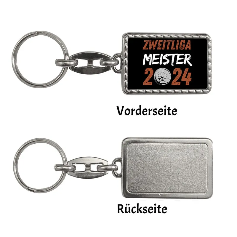 St. Pauli Meisterschale Schlüsselanhänger mit Spruch Zweitliga Meister 2024