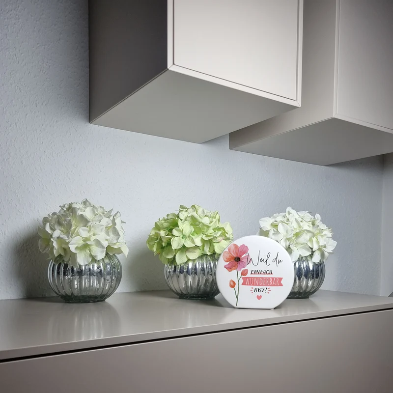 Blume Spardose mit Spruch Weil du einfach wunderbar bist