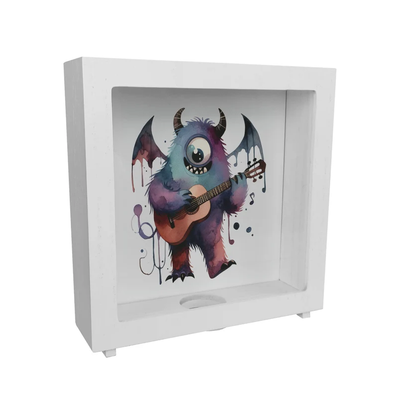 Freches Monster mit Gitarre Spardose