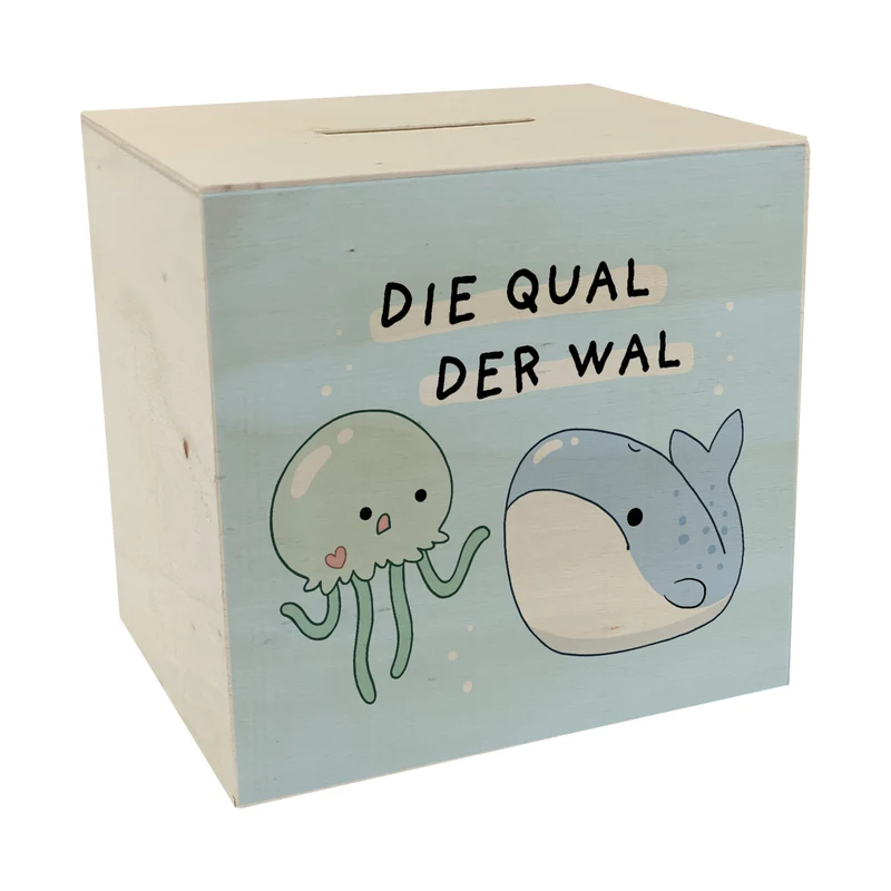 Jelly & Friends Spardose mit Spruch Die Qual der Wal