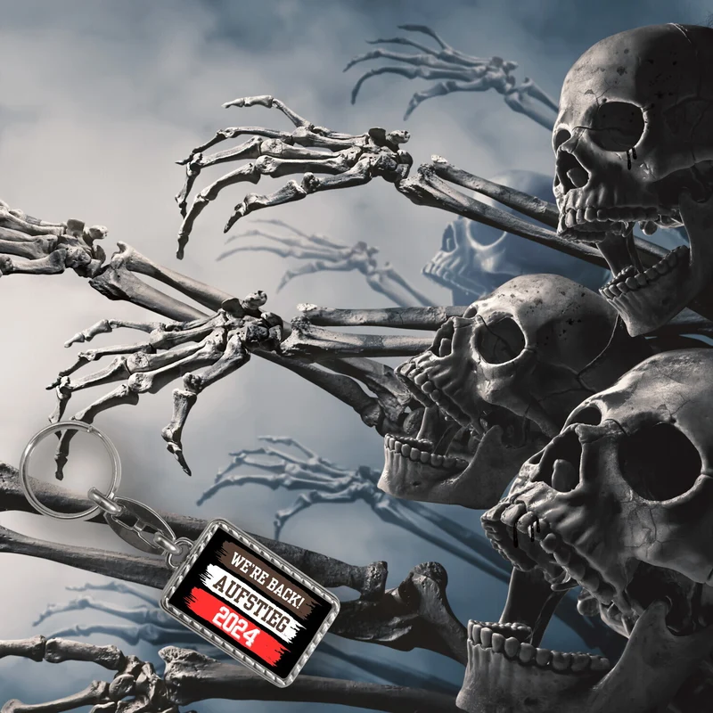 St. Pauli Aufstieg 2024 Schlüsselanhänger mit Spruch We're back