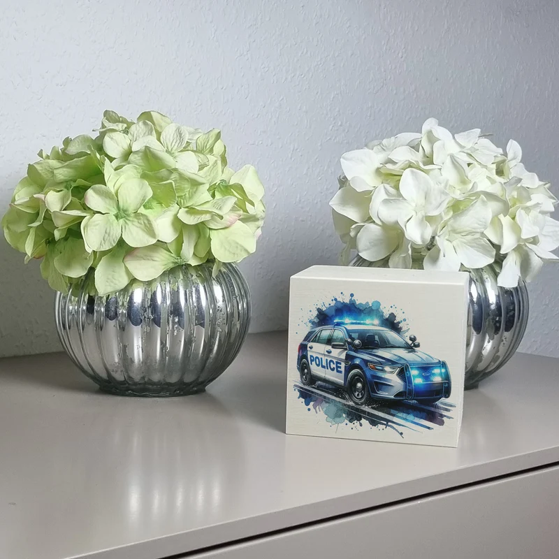 Polizeiauto im Einsatz Spardose