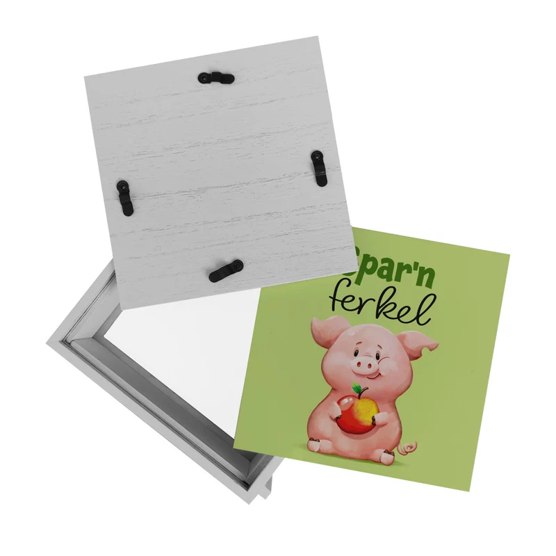 Schwein Spardose mit Spruch Sparnferkel