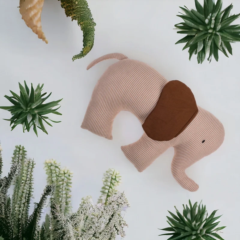 Kissen Elefant Kuscheltier Plüschtier Dekokissen