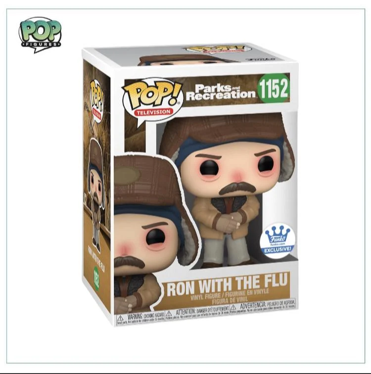 Ron With The Flu #1152 Funko Pop! - Parks and Recreation - Funko Shop Exclusive