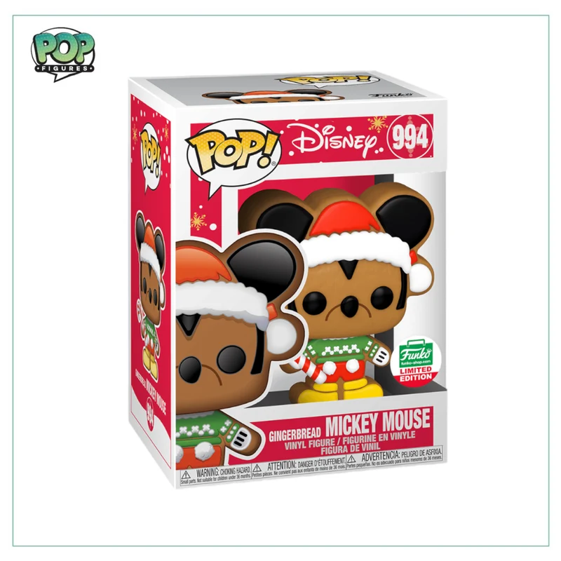 Gingerbread Mickey Mouse #994 Funko Pop! Disney, Funko Limited Edition