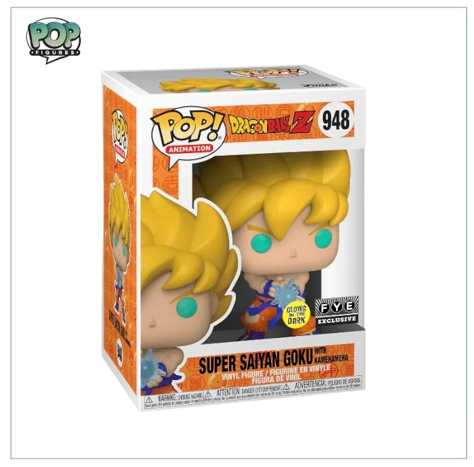 Super Saiyan Goku With Kamehameha (Glow In The Dark) #948 Funko Pop! Dragon Ball Z, FYE Exclusive