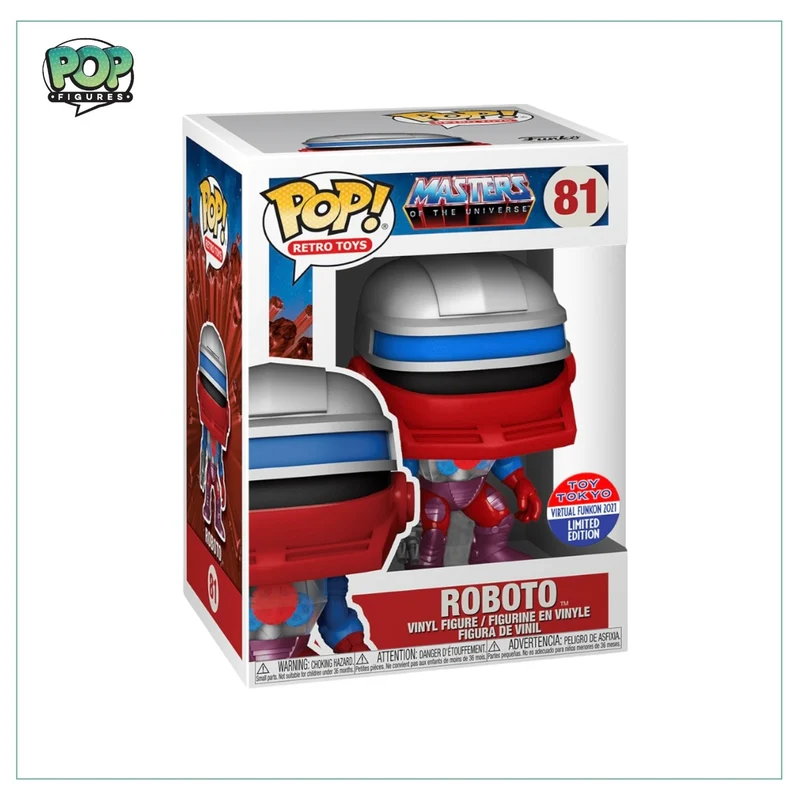 Roboto #81 Funko Pop! Masters of the Universe - 2021 Virtual Funkon (Toy Tokyo)