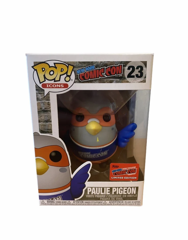 Paulie Pidgeon #23 Funko Pop! Icons: New York Comic Con. NYCC 2020 Official Convention Exclusive. Condition 8.5/10