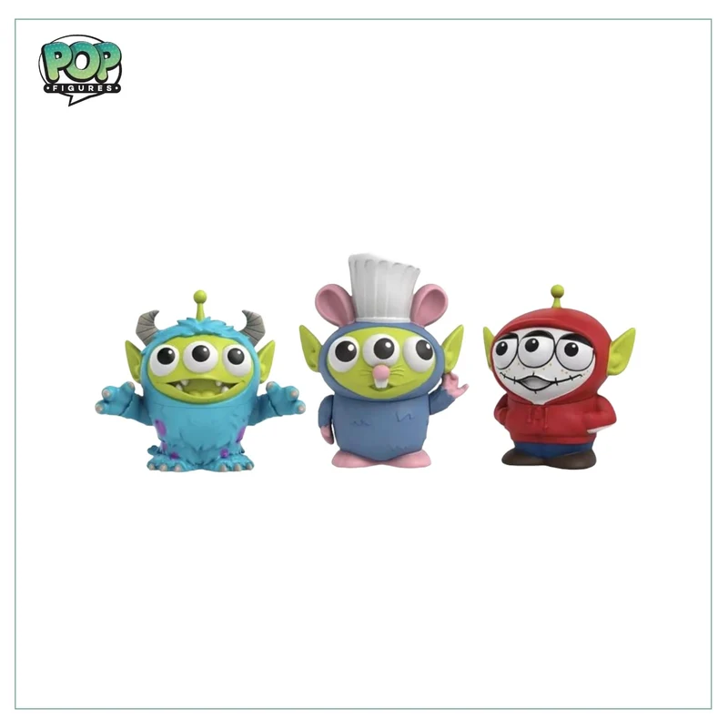 Sulley, Miguel, Remy 3 Pack Figures! Disney Alien Remix