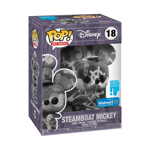 Steamboat Mickey (Art Series) #18 Funko Pop! Disney, Walmart Exclusive